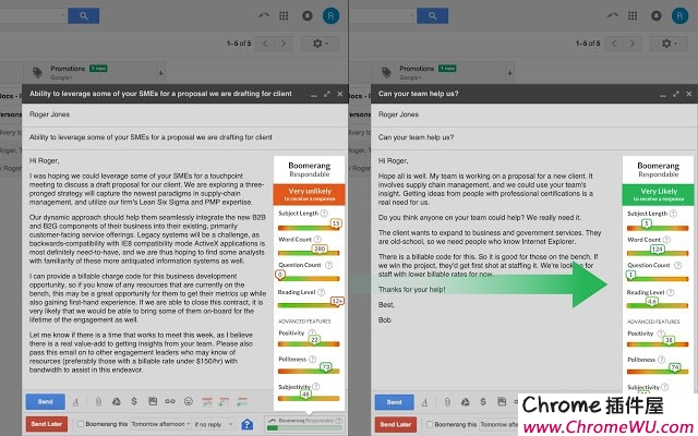 Boomerang for Gmail： Gmail定时发送邮件功能