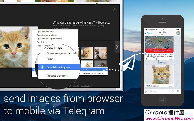 SendMe telegram – 从 Chrome 向 Telegram 发送内容