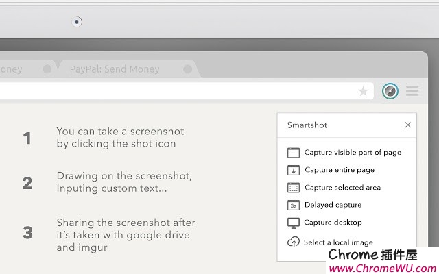 Smartshot – 支持滚屏的 Chrome 截屏与标注工具